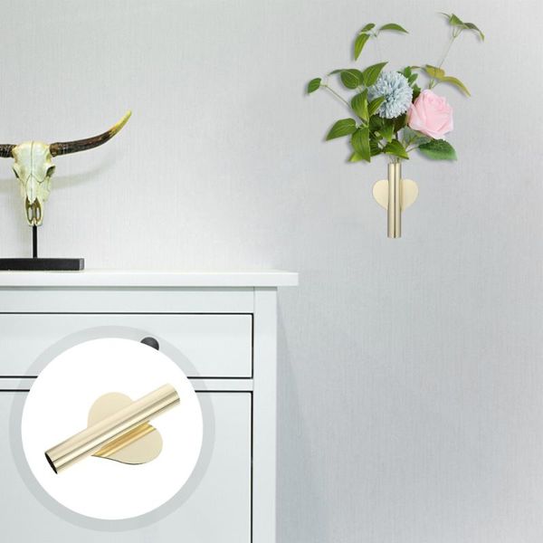 

vases 2pcs wall vase mounted planters flower tube for dried flowers home decor