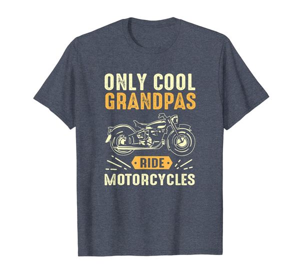 

yasdesign only cool grandpas ride motorcycles t-shirt, White;black