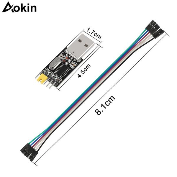 

integrated circuits cp2102 usb 2.0 to uartl 6pin module serial converter with dupont cables support windows 2000/xp os9 linux 2.40 for ardui