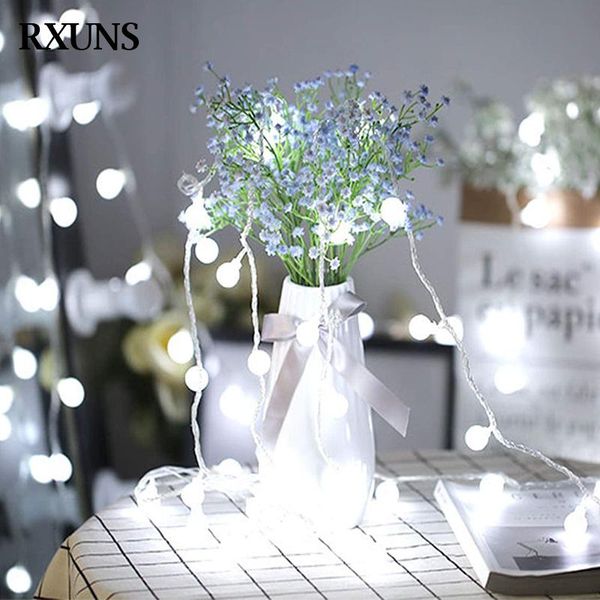 

strings battery power led ball garland lights fairy string waterproof outdoor lamp christmas holiday wedding party decoration