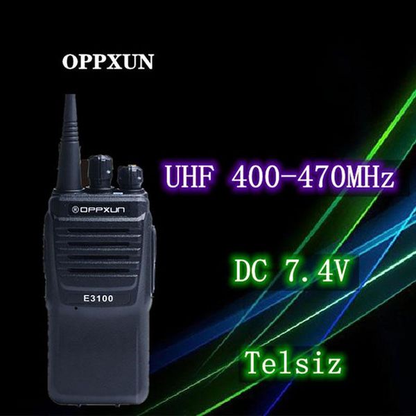 

walkie talkie e3100 portable ham radio two-way car cb hunting uhf 400-470mhz 16-channel telex transceiver