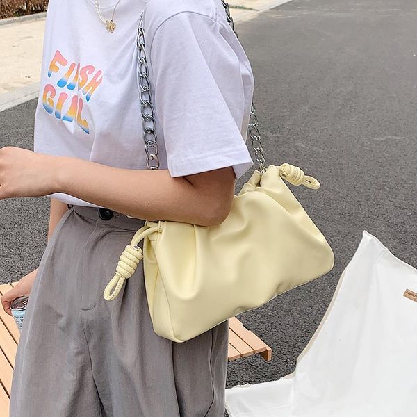 

silver chain small soft leather crossbody shoulder bags for women 2021 summer fashion ladies travel handbags purse cross body