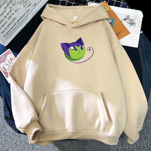 

women's hoodies & sweatshirts anime hoodie sk8 the infinity miya kawaii logo skateboard cartoon korean streetwears women casual loose a, Black
