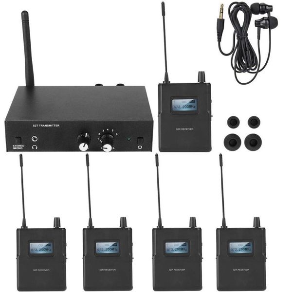 

for anleon s2 uhf stereo wireless monitor system 670-680mhz 4 frequencies professional digital stage in-ear kit microphones