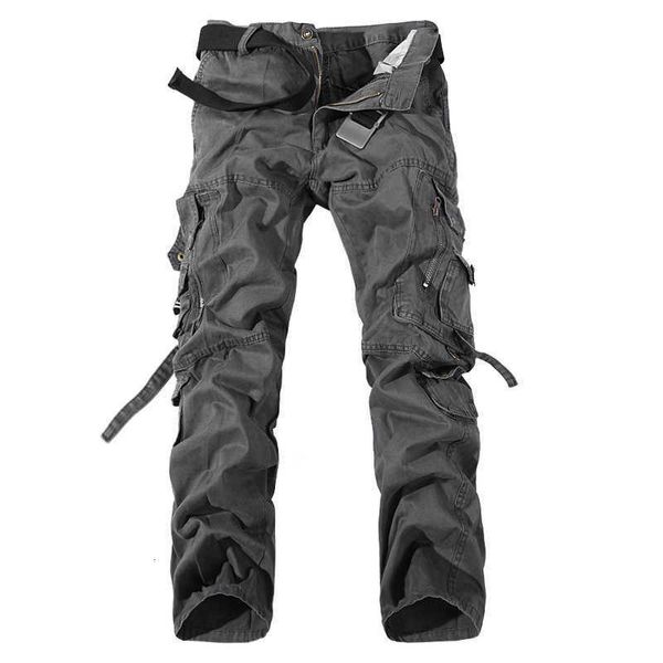 

men's pants army military camouflage bags big yards men camo combat work trousers overalls nkwd paiu, Black
