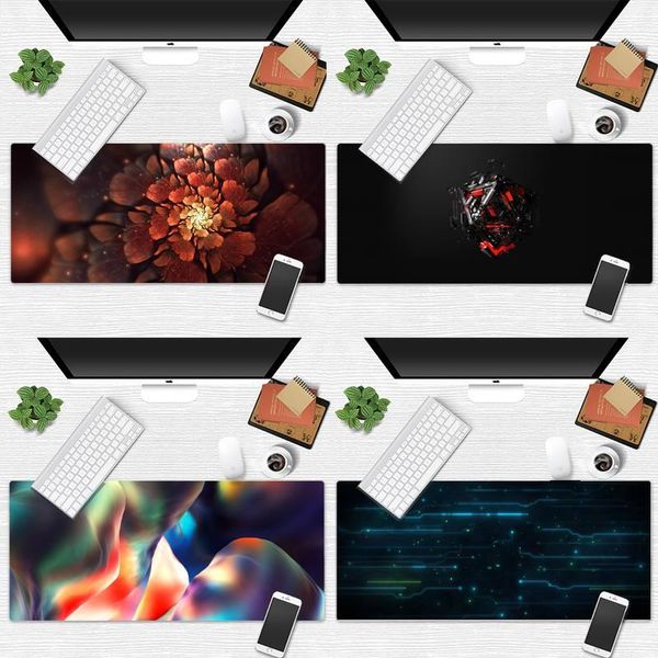 

mouse pads & wrist rests fun art interesting illustration color play mats mousepad game office work mat pad x xl non-slip lapcushion