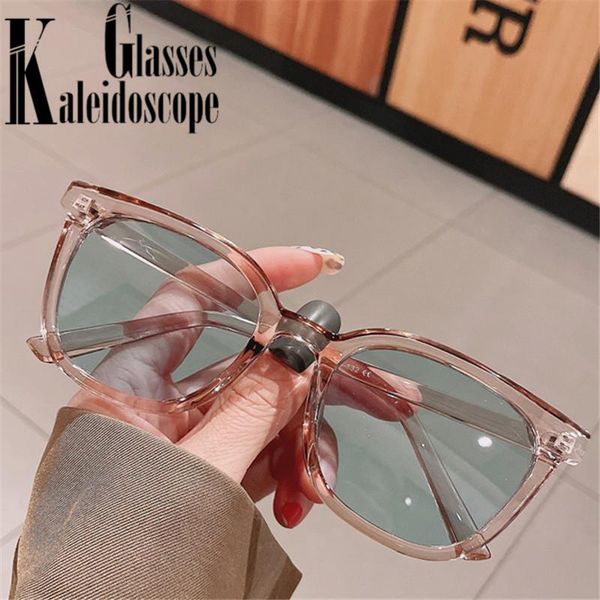 

sunglasses fashion square women brand design transparent sun glasses men vintage candy color eyeglasses outdoor shades uv400, White;black