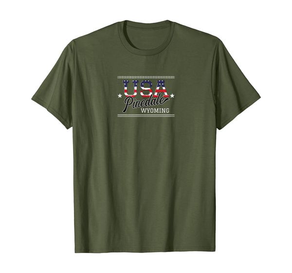 

pinedale wyoming usa t-shirt, White;black