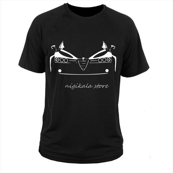 

alfa romeo 159 men t shirts short sleeve fashion summer printing casual simple sleeved tee camisetas hombre, White;black