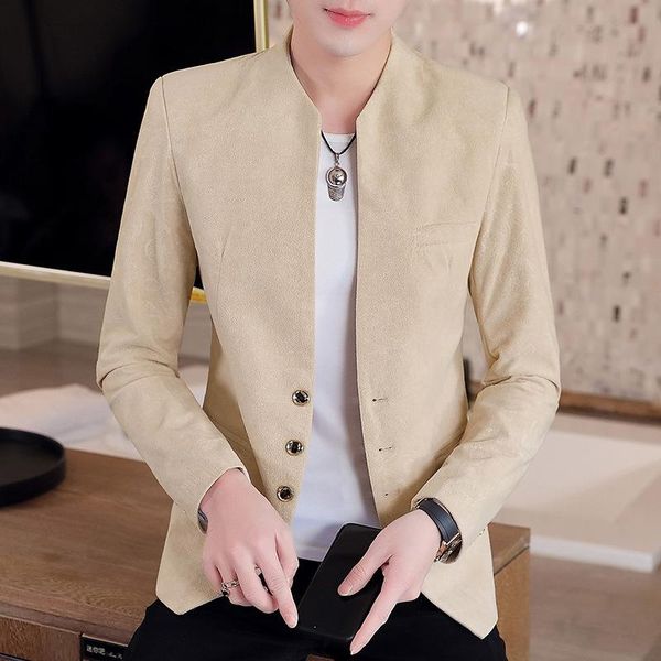 

arrival spring and autumn men fashion suit coat casual single breasted blazers suits size m  xl 2xl 3xl men's, White;black