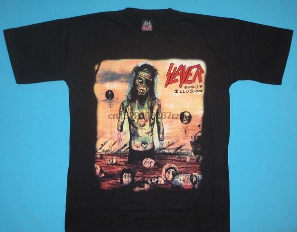 

slayer - christ illusion t-shirt men's t-shirts, White;black