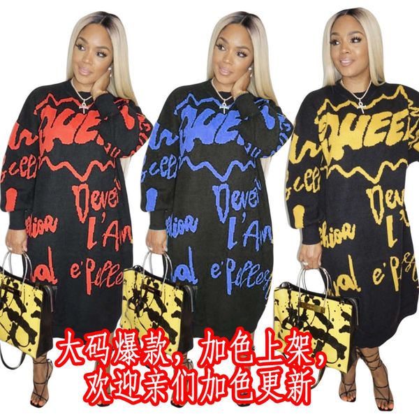 

loose print thickened autumn winter long sleeve, White;black