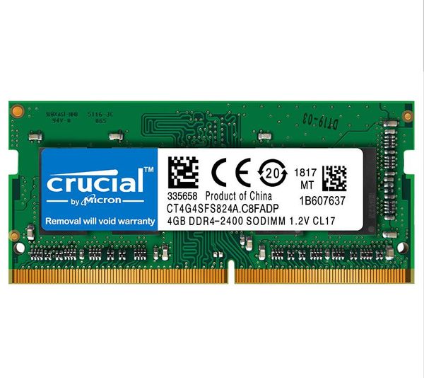 

rams crucial 4gb 8gb 16gb ddr4 ram memory 2666 mt/s (pc4-21300) 1r x8 sodimm 1.2v 260-pin for lapnotebook