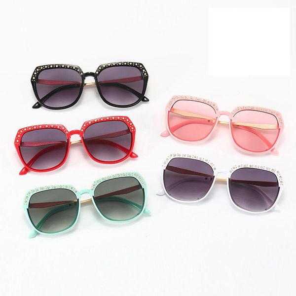 

sunglasses fashion square kids children sun glasses boys girls eyewear baby eyeglasses outdoors goggles gafas de sol, Blue