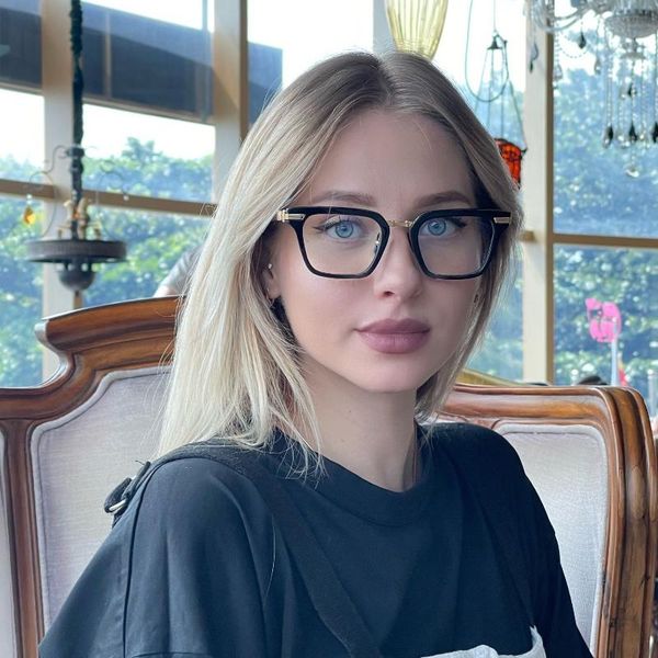 

fashion sunglasses frames bpx-112b size 51-22-145 women eyewear professional customize presciption myopia blue blocking lens, Black