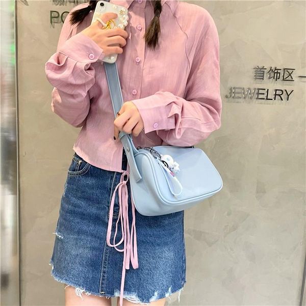 

evening bags 2021 korean fashion handbags pu leather simple and lightweight messenger pure color trendy shoulder