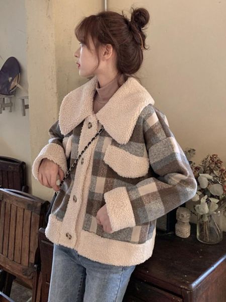 

women's wool & blends fall winter streetwear coat women elegant trench fashion coats jackets overcoat kobieta kurtka clothing be50nz, Black