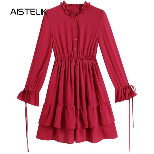 

casual dresses 2021 spring net red wind women's dress female korean fashion round neck trendy pleated, Black;gray