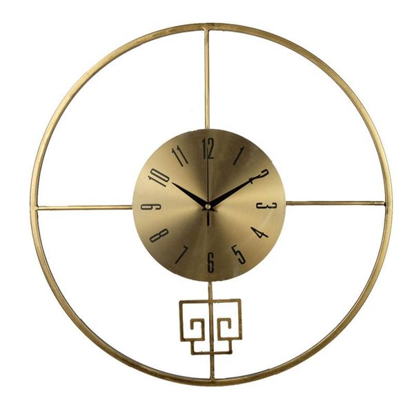 

wall clocks chinese creative home clock living room office style iron art mute study