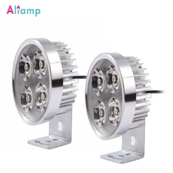 

car headlights led headlight electric external lamp white super bright motorcycle high concentration 4w 12-85v 6000k 2pcs
