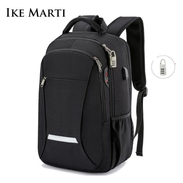 

backpack ike marti anti-theft men's business lapbag 15.6 large capacity travel charging waterproof male mochila
