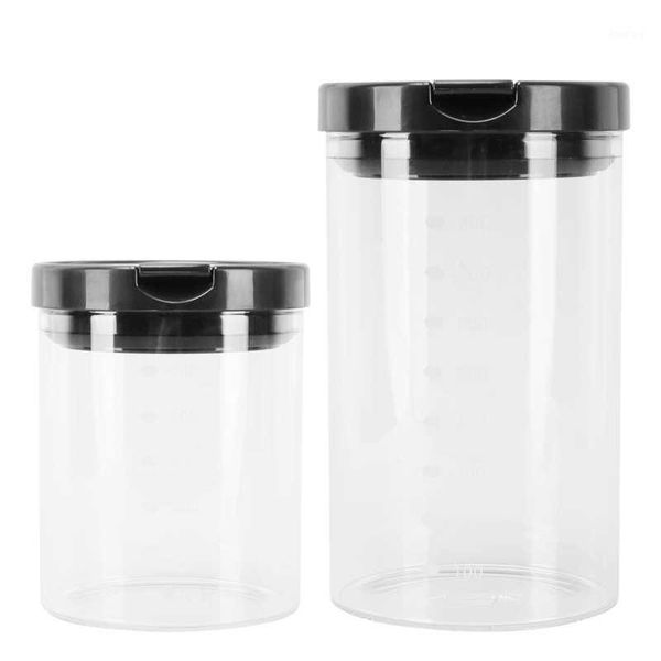 

storage bottles & jars glass jar cylindrical food container kitchen multifunction for nuts