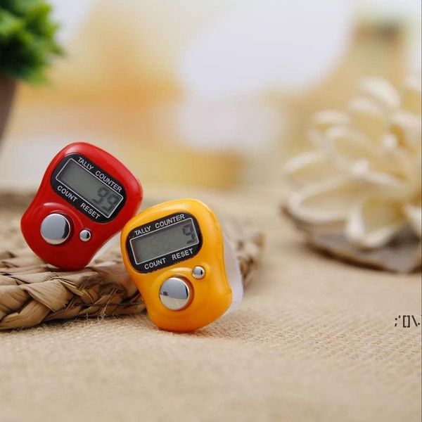 Mini Hand Hold Band Tally Counter Schermo digitale LCD Finger Ring Electronic Head Count Tasbeeh Tasbih LLB12707