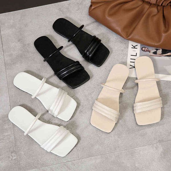 

large size women's shoes in europe and america in the summer of 2022, women wear herringbone sandals and women's slippers, Black
