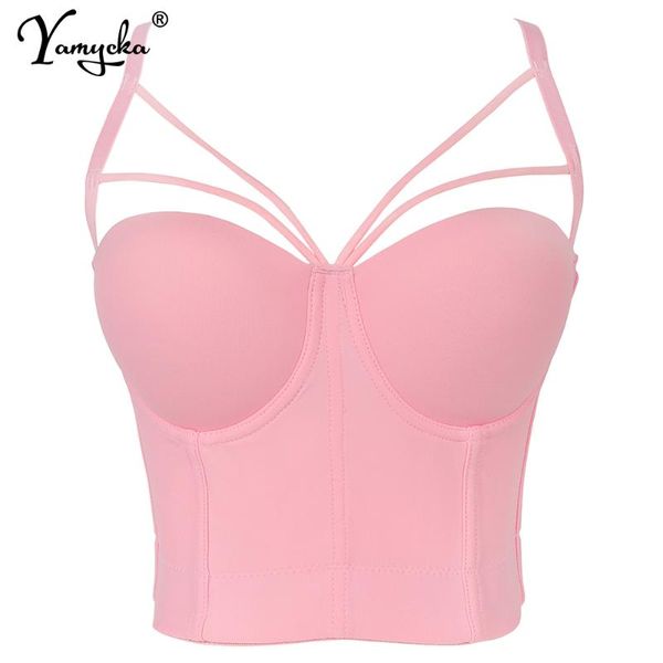 

women's tanks & camis halter white bustier corset crop women summer vintage clothes party tank cropped y2k tube clubwear womens