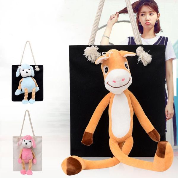 

cartoon messenger 2020 doll female bag new cloth canvas plush portable vqhvg