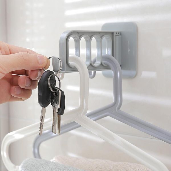 

hooks & rails 1pc wall mounted sticker multipurpose kitchen bathroom hanger rack