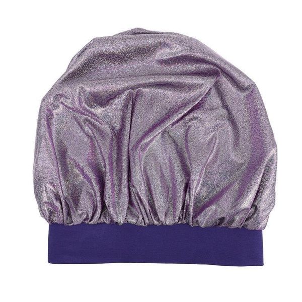 

shower caps elastic wide band cap satin bathing hair wrap night sleep