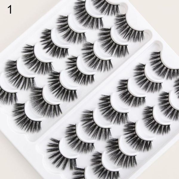 

pairs faux sable hair long thick eyelashes extension cosmetics handmade soft fake eye lash makeup tools1