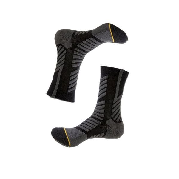 

sports socks professional men's cycling summer outdoor breathable fabric design high elastic antiskid basketball, Black