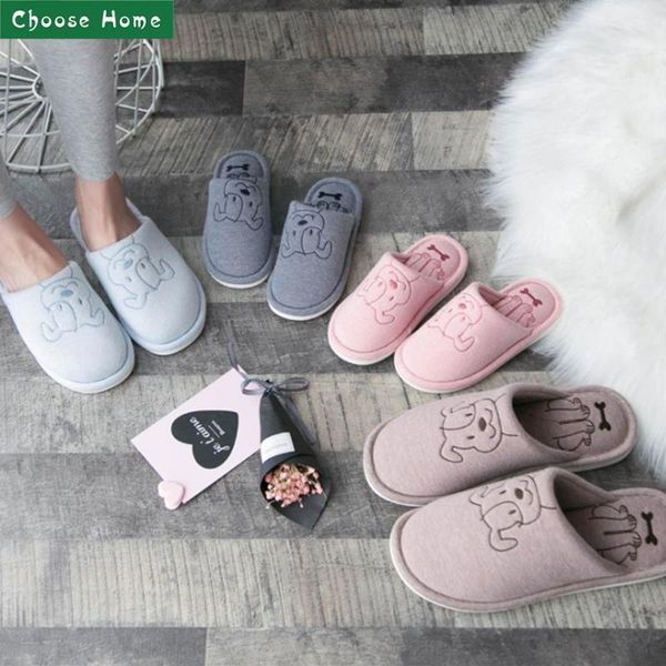 

women's slippers stripe comfort slip on memory foam anti-slip sole indoor & outdoor men's slipper carton dog, Black