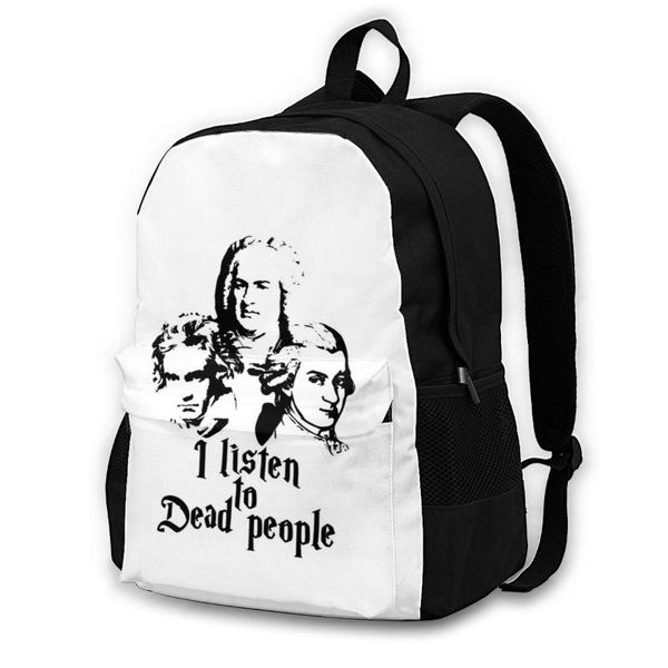 

backpack mozart backpacks female print stylish polyester elementary school bags