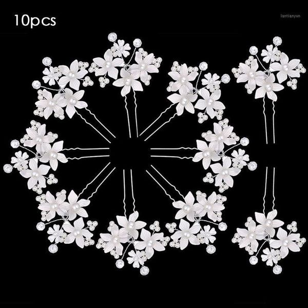 

10pcs styling u shaped bride party stick accessories fashion hair clip engagement wedding flower hairpin1