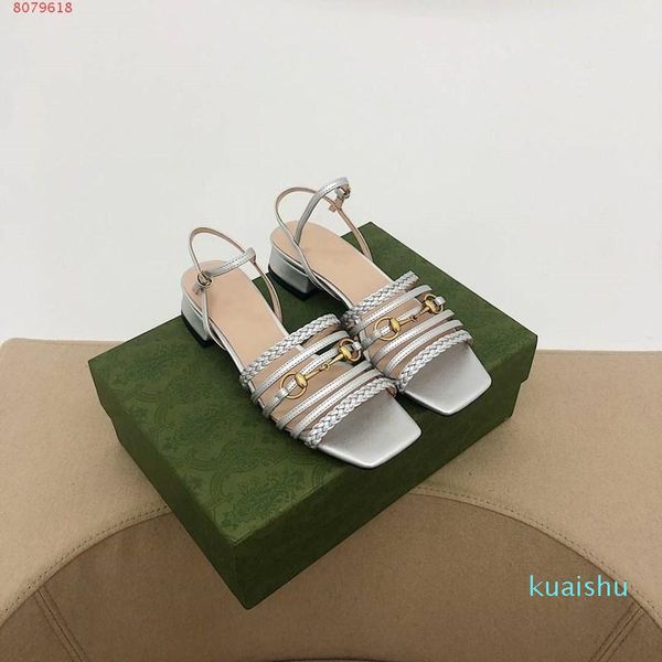 

fashion high-end casual ladies summer sandals black, white pink classic stripe design heel height 2.5cm and 7.5cm affordable branded shoes