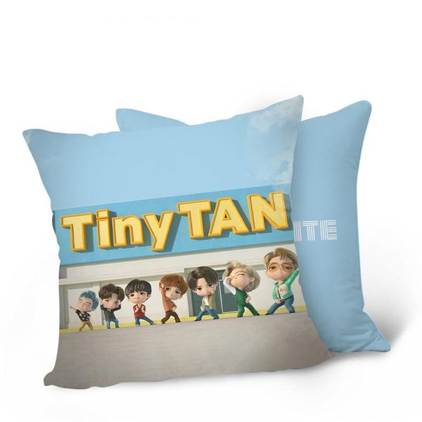 

pillow kpop bangtan boys dynamite cartoon q version anime double-sided