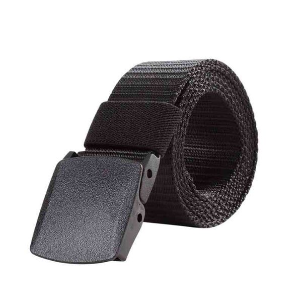

factory nylon webbing braided waist belt with plastic buckle, Black;brown