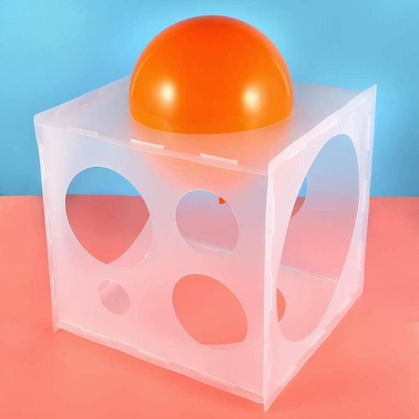 Decorazione per feste 11 fori Balloon Sizer Ball Box Archi colonne Crea strumento di misurazione delle dimensioni per il compleanno