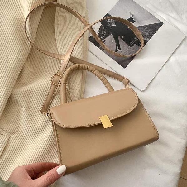 

evening bags 2021 luxury designer shoulder ladies fashion small square bag women's handbag retro pu leather crossbody sac