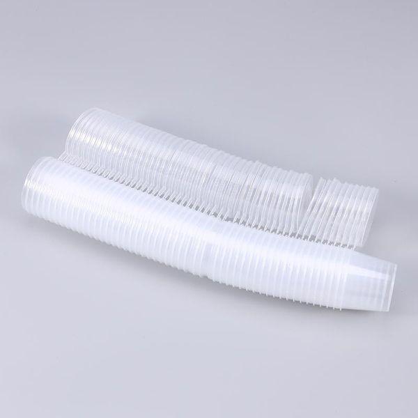 

disposable cups & straws 50pcs 25ml plastic portion clear container with lids for jelly yogurt mousses sauce
