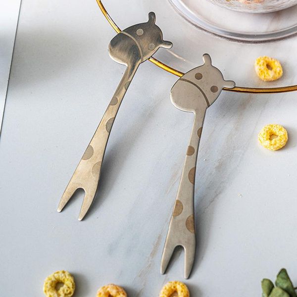 

forks fruit fork stick creative tableware kitchen coffee dinner for cake restaurant dessert bento accessories norbi