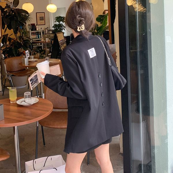 

luxury women's short coatsuit coat female spring and autumn dign sense niche 2021 british loose black net red small suit, Black;brown