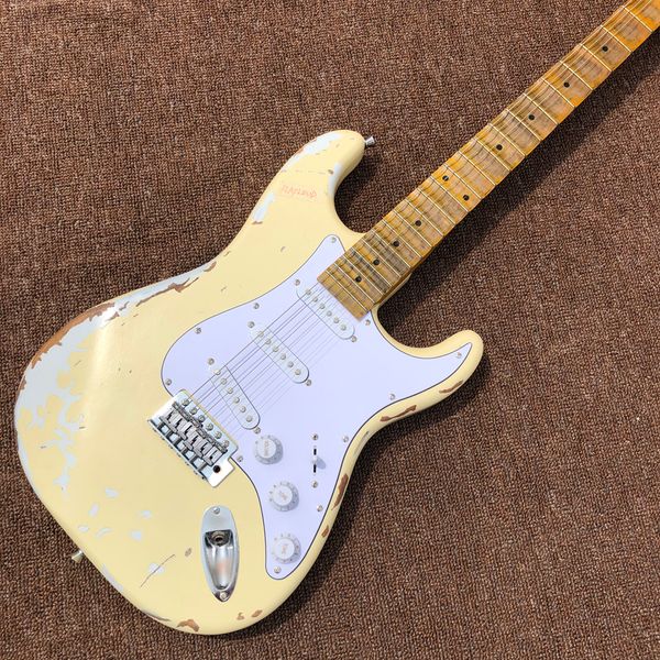 

electric guitar,maple fingerboard,scallop fretboard,super relic,high quality