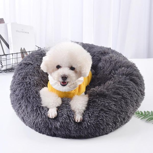 

kennels & pens dounts dog bed for winter warm keeping cushion long plush soft fluffy comfortable pets kennel cats sofa mats indoor large hou