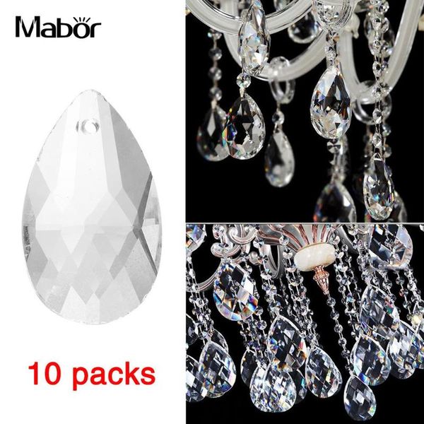 

chandelier crystal pendants light ceiling lamp 10pcs/pack transparent 2021 gifts ornament home chirstmas decor hanging