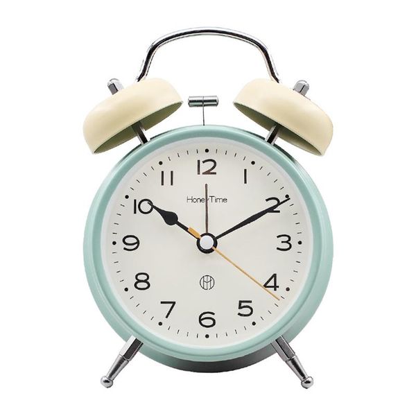 

other clocks & accessories bedroom alarm clock bedside for heavy sleeper twin bell round battery operated analog display with backlight supe