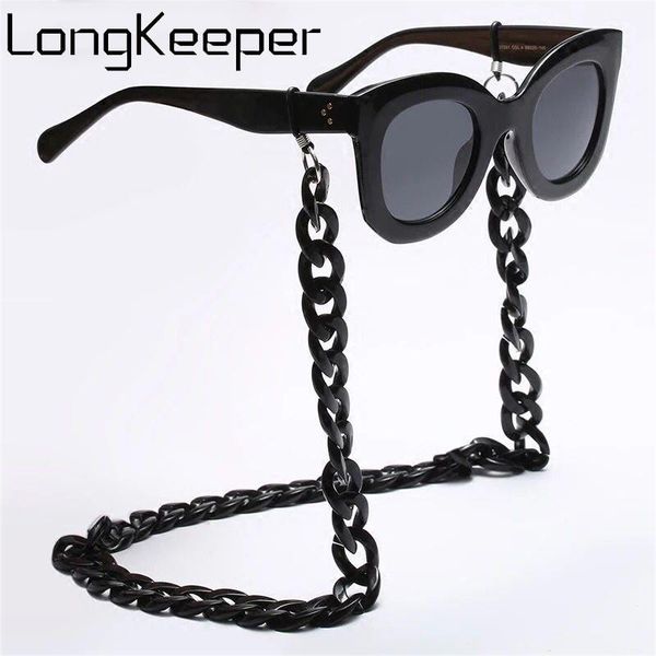 

other fashion accessories longkeeper vintage acrylic eyeglass chain women men eyewear cord reading glasses holders rope black white beaded l, Silver
